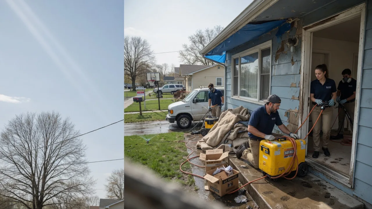 Basement Flood Cleanup in Roanoke, IL near me